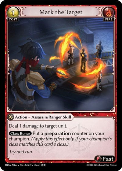 Mark the Target - 145 - Common - Dawn of Ashes Alter Edition