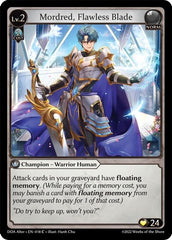 Mordred, Flawless Blade - 018 - Common - Dawn of Ashes Alter Edition