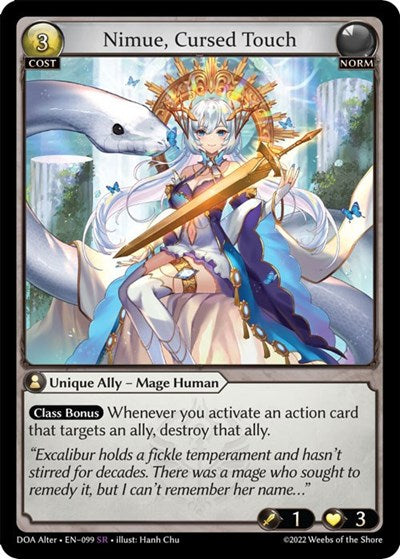 Nimue, Cursed Touch - 099 - Super Rare - Dawn of Ashes Alter Edition