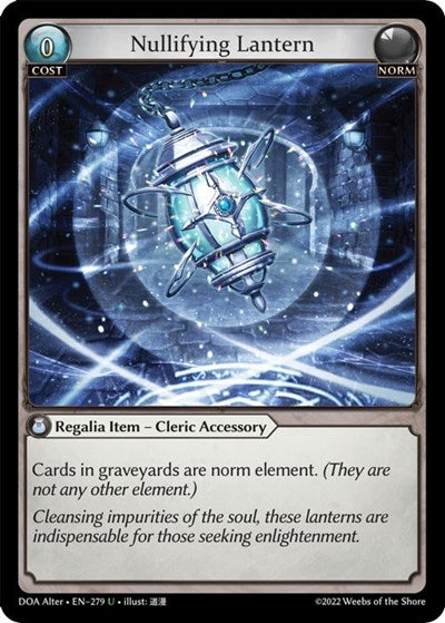 Nullifying Lantern - 279 - Uncommon - Dawn of Ashes Alter Edition