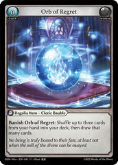 Orb of Regret - 045 - Super Rare - Dawn of Ashes Alter Edition