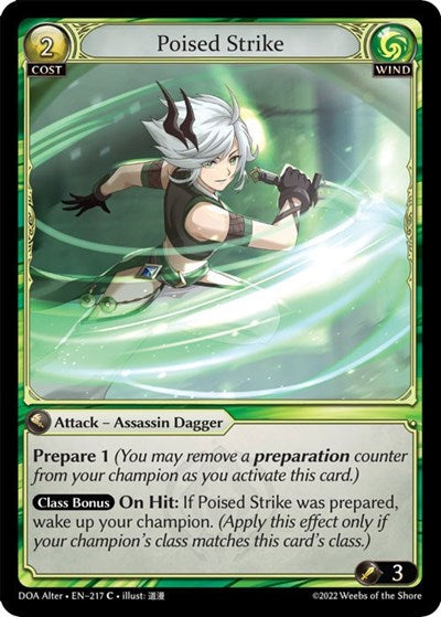 Poised Strike - 217 - Common - Dawn of Ashes Alter Edition
