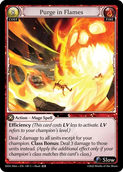 Purge in Flames - 149 - Uncommon - Dawn of Ashes Alter Edition
