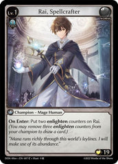 Rai, Spellcrafter - 007 - Common - Dawn of Ashes Alter Edition