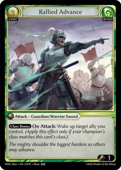 Rallied Advance - 218 - Common - Dawn of Ashes Alter Edition