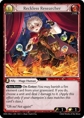 Reckless Researcher - 150 - Uncommon - Dawn of Ashes Alter Edition