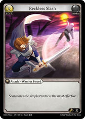 Reckless Slash - 105 - Common - Dawn of Ashes Alter Edition