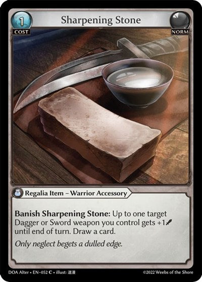 Sharpening Stone - 052 - Common - Dawn of Ashes Alter Edition