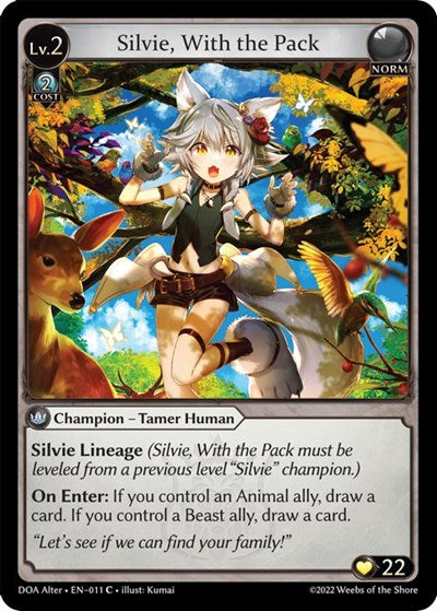 Silvie, With the Pack - 011 - Common - Dawn of Ashes Alter Edition