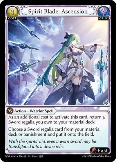Spirit Blade: Ascension - 251 - Rare - Dawn of Ashes Alter Edition