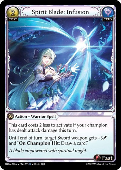 Spirit Blade: Infusion - 255 - Rare - Dawn of Ashes Alter Edition