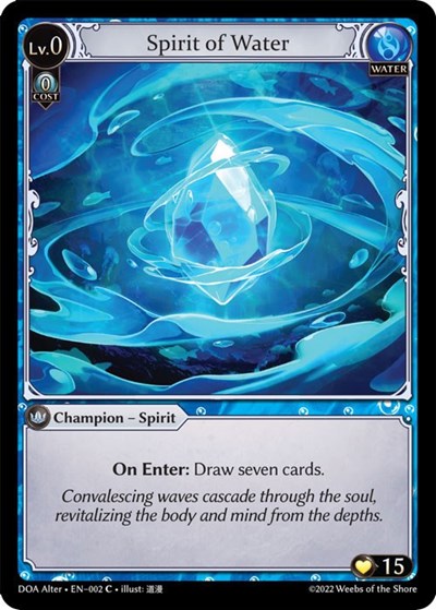 Spirit of Water - 002 - Common - Dawn of Ashes Alter Edition