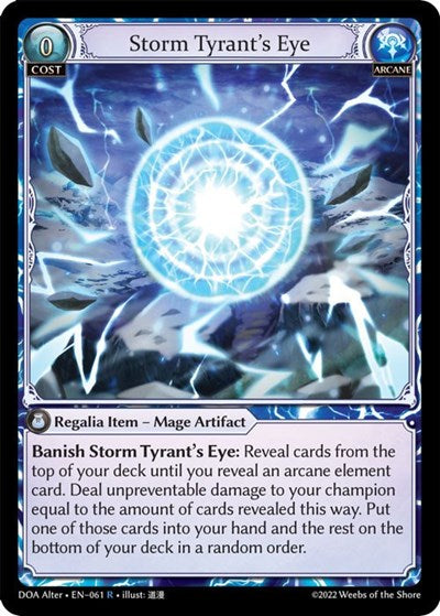 Storm Tyrant's Eye - 061 - Rare - Dawn of Ashes Alter Edition