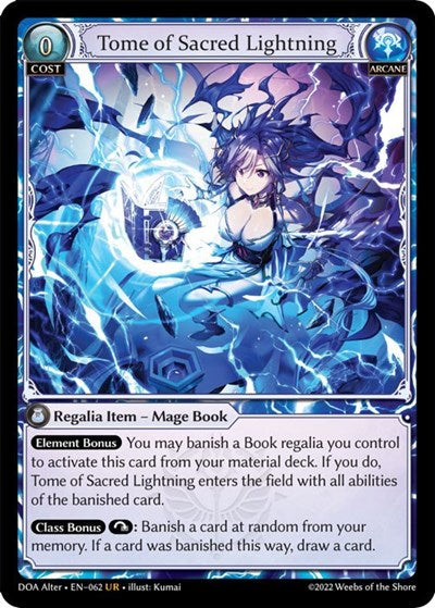 Tome of Sacred Lightning - 062 - Ultra Rare - Dawn of Ashes Alter Edition