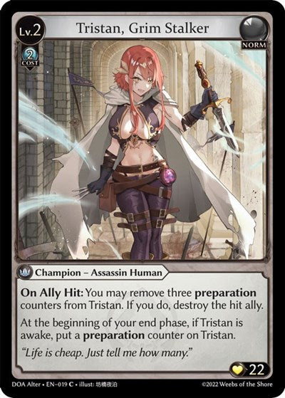Tristan, Grim Stalker - 019 - Common - Dawn of Ashes Alter Edition