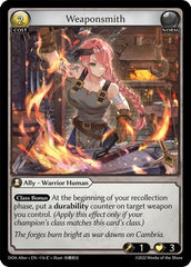 Weaponsmith - 116 - Common - Dawn of Ashes Alter Edition