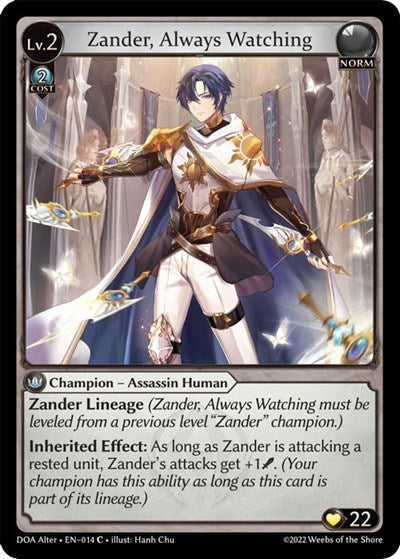 Zander, Always Watching - 014 - Common - Dawn of Ashes Alter Edition
