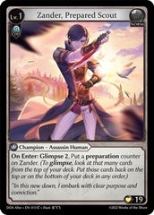 Zander, Prepared Scout - 013 - Common - Dawn of Ashes Alter Edition
