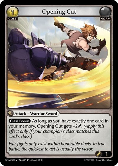 Opening Cut - 015 - Common - 2022 Demo Deck