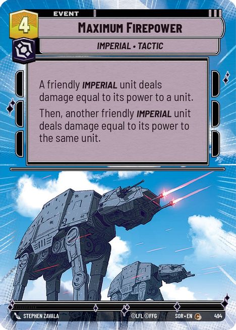 Maximum Firepower - SOR - 494 - Common - Hyperspace