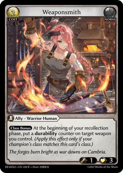 Weaponsmith - 020 - Common - 2022 Demo Deck