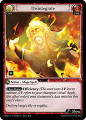 Disintegrate - 069KS - Rare - Dawn of Ashes Prelude