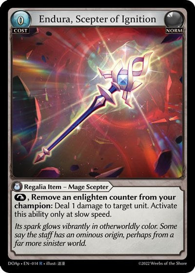 Endura, Scepter of Ignition - 014 - Rare - Dawn of Ashes Prelude