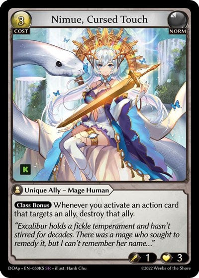 Nimue, Cursed Touch - 050KS - Super Rare - Dawn of Ashes Prelude
