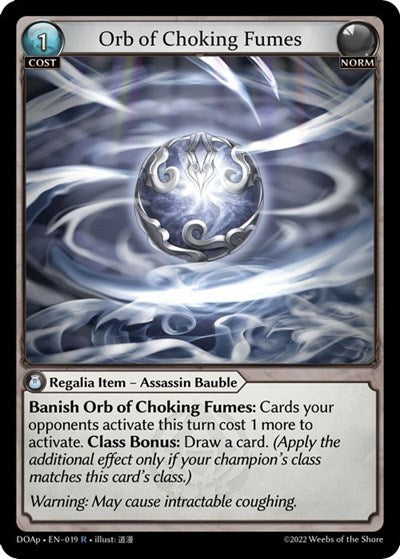 Orb of Choking Fumes - 019 - Rare - Dawn of Ashes Prelude