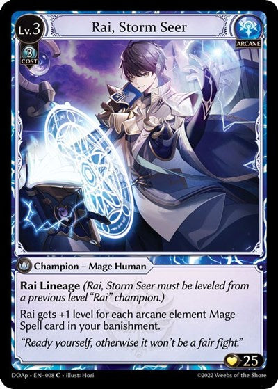 Rai, Storm Seer - 008 - Common - Dawn of Ashes Prelude