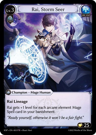 Rai, Storm Seer - 003 - Promo - Kickstarter Promotional Cards