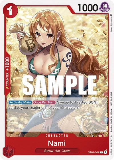 Nami (Tournament Pack Vol. 3) [Participant] - ST01-007 - Promo - One Piece Promotion Cards