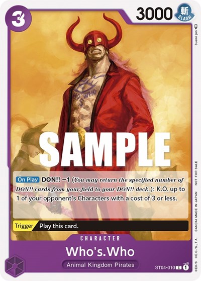 Who's.Who (Tournament Pack Vol. 3) [Participant] - ST04-010 - Promo - One Piece Promotion Cards