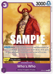 Who's.Who (Tournament Pack Vol. 3) [Participant] - ST04-010 - Promo - One Piece Promotion Cards
