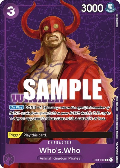 Who's.Who (Tournament Pack Vol. 3) [Winner] - ST04-010 - Promo - One Piece Promotion Cards