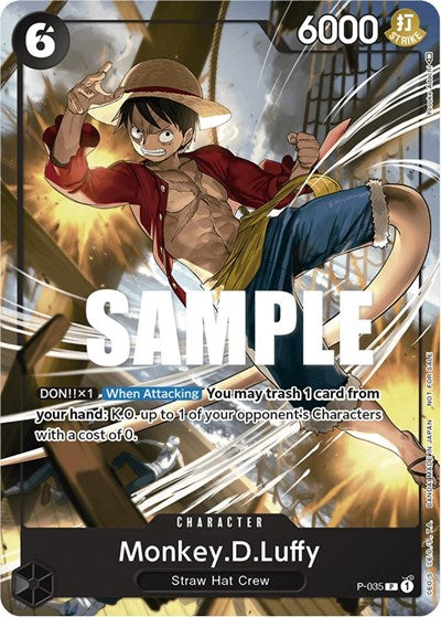 Monkey.D.Luffy - P-035 - Promo (Pirates Party Vol. 3) - One Piece Promotion Cards