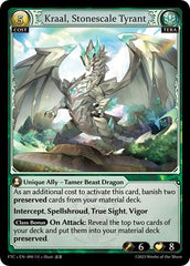 Kraal, Stonescale Tyrant - 090 - Super Rare - Fractured Crown