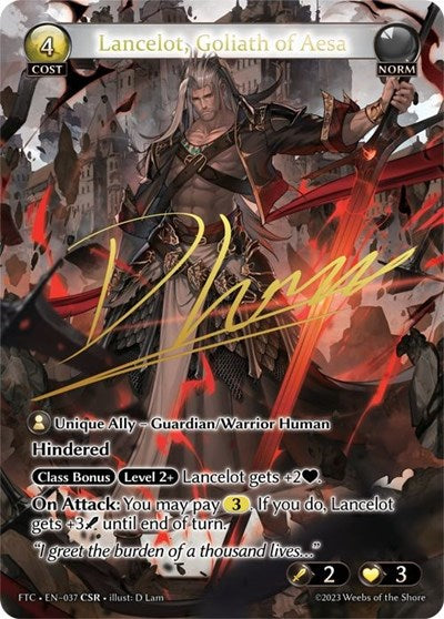 Lancelot, Goliath of Aesa - 037 - Collector Super Rare - Fractured Crown