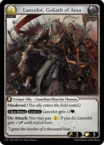 Lancelot, Goliath of Aesa - 037 - Super Rare - Fractured Crown