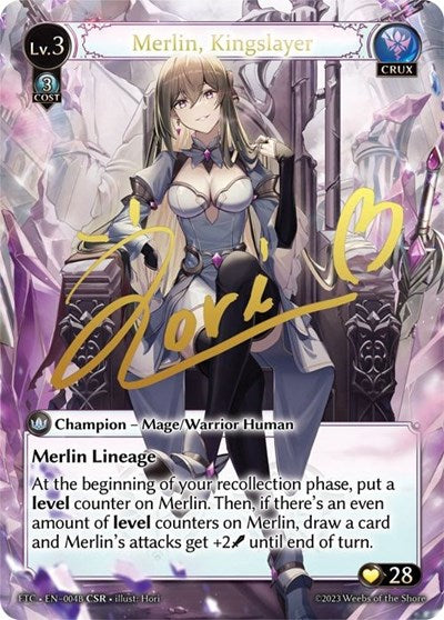 Merlin, Kingslayer (B) - 004B - Collector Super Rare - Fractured Crown
