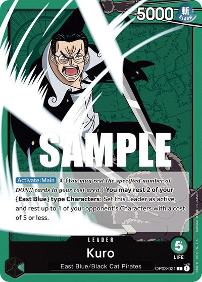 Kuro - OP03-021 - Leader - Pillars of Strength