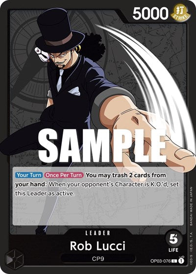 Rob Lucci - OP03-076 - Leader - Pillars of Strength