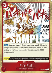 Fire Fist - OP03-018 - Rare - Pillars of Strength