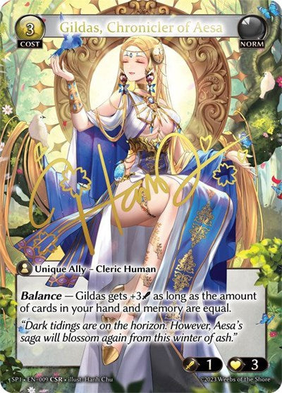 Gildas, Chronicler of Aesa - 009 - Collector Super Rare - Supporter Pack 1