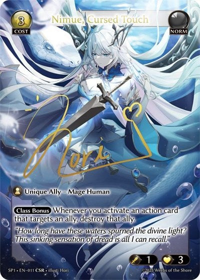Nimue, Cursed Touch - 011 - Collector Super Rare - Supporter Pack 1