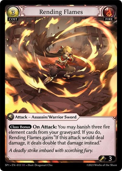 Rending Flames - 013 - Super Rare - Supporter Pack 1