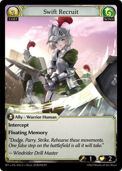 Swift Recruit - 016 - Uncommon - Supporter Pack 1