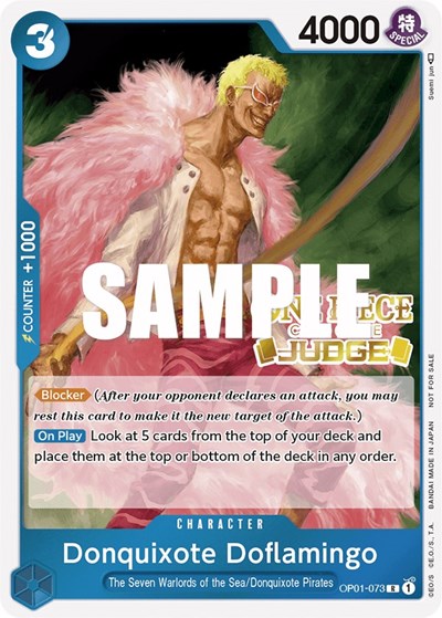 Donquixote Doflamingo (Judge) - OP01-073 - Promo - One Piece Promotion Cards