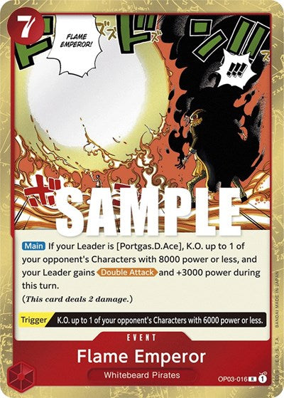 Flame Emperor - OP03-016 - Rare - Pillars of Strength