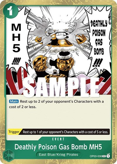 Deathly Poison Gas Bomb MH5 - OP03-038 - Rare - Pillars of Strength